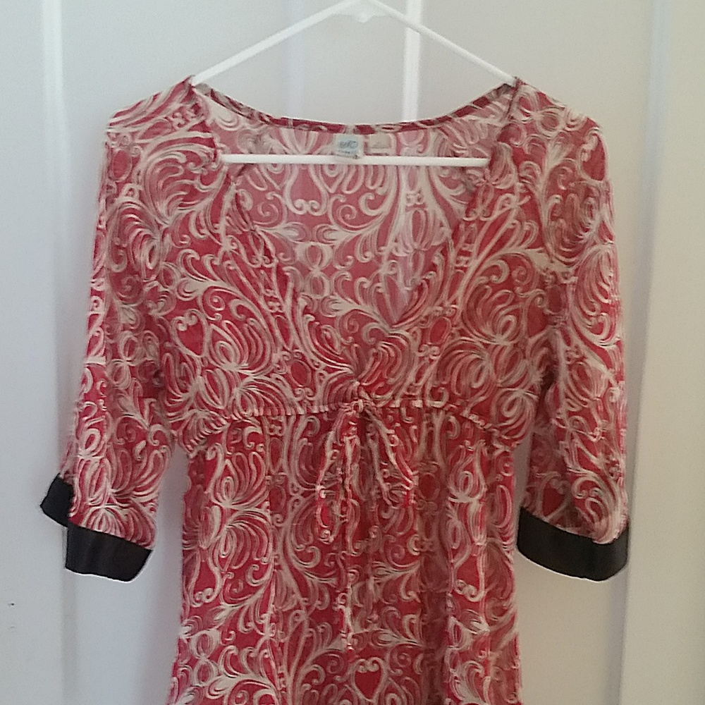 Super cute sheer fall blouse - M Junior
